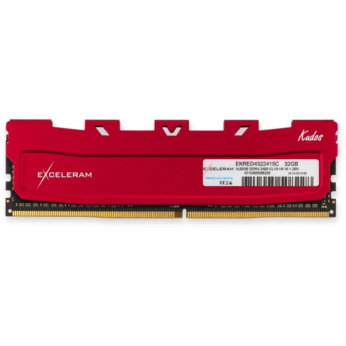 ������ ���`�� ��� ����`����� DDR4 32GB 2400 MHz Red Kudos eXceleram (EKRED4322415C)