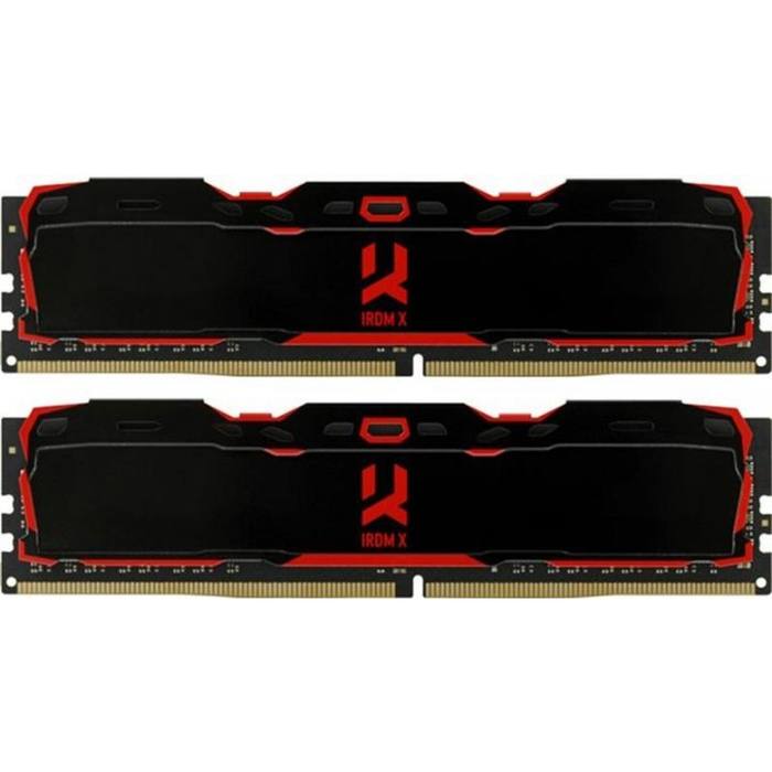 ������ ���`�� ��� ����`����� DDR4 32GB (2x16GB) 3200 MHz Iridium X Black Goodram (IR-X3200D464L16/32GDC)