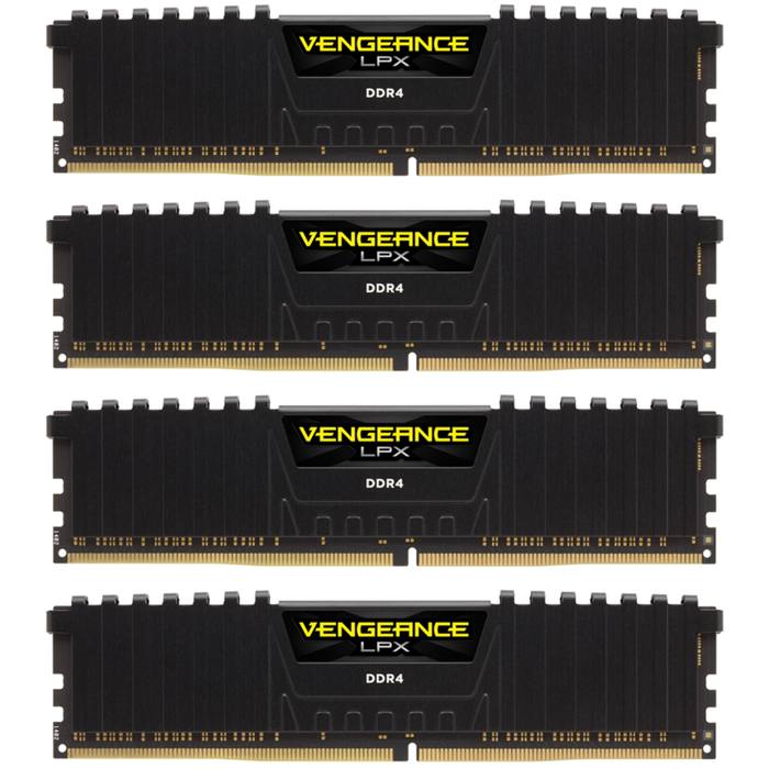 ������ ���`�� ��� ����`����� DDR4 32GB (4x8GB) 3600 MHz Vengeance LPX Black Corsair (CMK32GX4M4D3600C18)