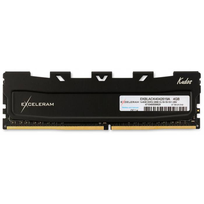 ������ ���`�� ��� ����`����� DDR4 4GB 2666 MHz Black Kudos eXceleram (EKBLACK4042619A)