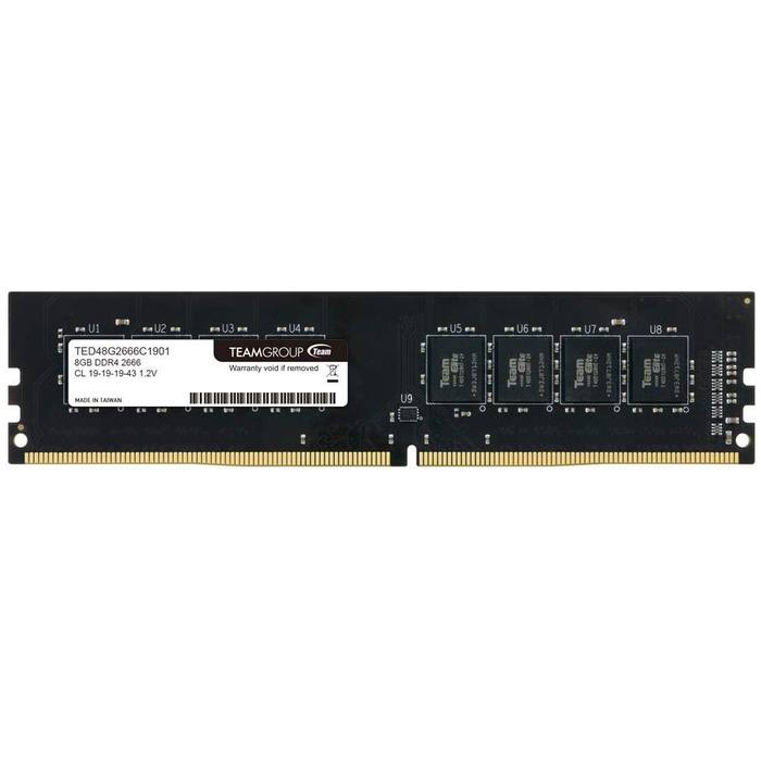 ������ ���`�� ��� ����`����� DDR4 8GB 2666 MHz Elite Team (TED48G2666C1901)