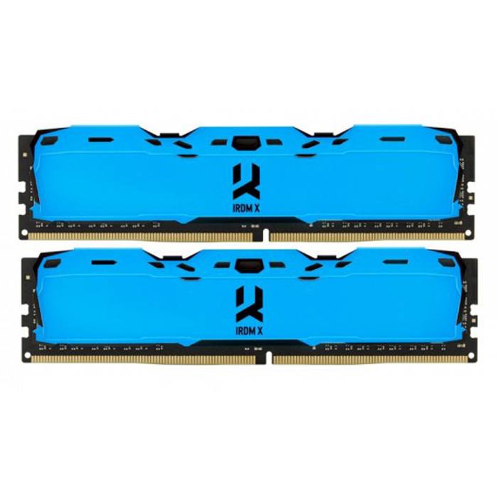 ������ ���`�� ��� ����`����� DDR4 8GB (2x4GB) 3000 MHz Iridium X Blue Goodram (IR-XB3000D464L16S/8GDC)