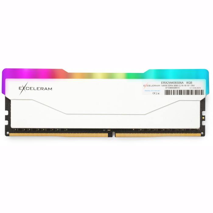 ������ ���`�� ��� ����`����� DDR4 8GB 3000 MHz RGB X2 Series White eXceleram (ERX2W408306A)