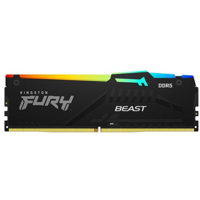 ������ ���`�� ��� ����`����� DDR5 16GB 5200 MHz Beast RGB AM5 Black Kingston Fury (ex.HyperX) (KF552C36BBEA-16)