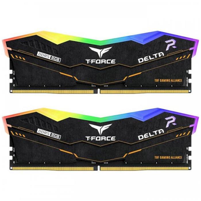 ������ ���`�� ��� ����`����� DDR5 32GB (2x16GB) 5200 MHz T-Force Delta R TUF UD-D5 Team (FF5D532G5200HC40CDC01)