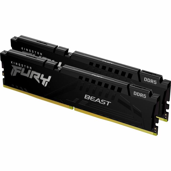 ������ ���`�� ��� ����`����� DDR5 32GB (2x16GB) 6000 MHz Beast Black Kingston Fury (ex.HyperX) (KF560C40BBK2-32)