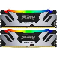 ������ ���`�� ��� ����`����� DDR5 32GB (2x16GB) 6400 MHz Renegade Silver RGB Kingston Fury (ex.HyperX) (KF564C32RSAK2-32)