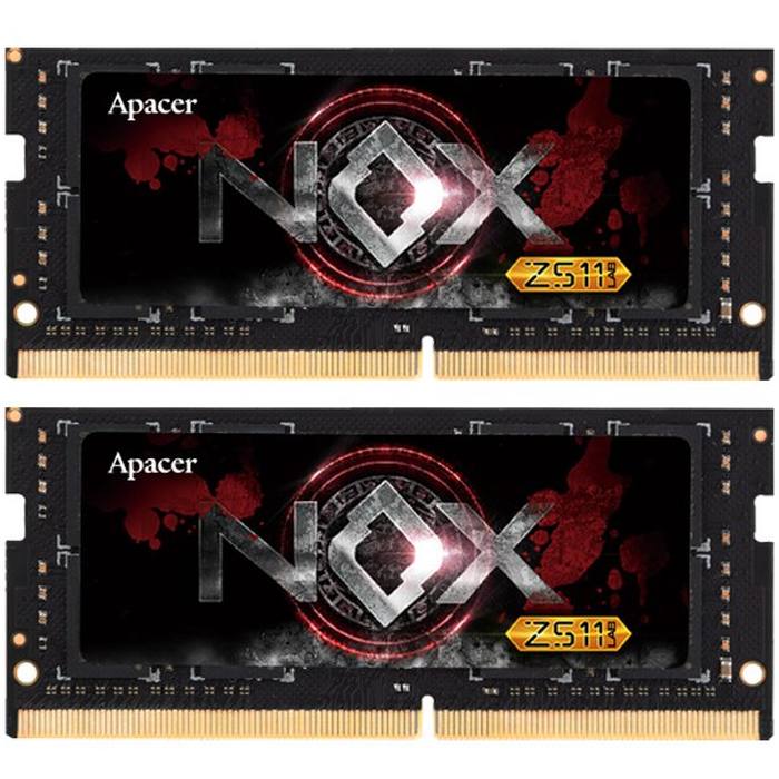 ������ ���`�� ��� �������� DDR4 16GB (2x8GB) 2400 MHz NOX Series Apacer (ES.16GAT.GEEK2)