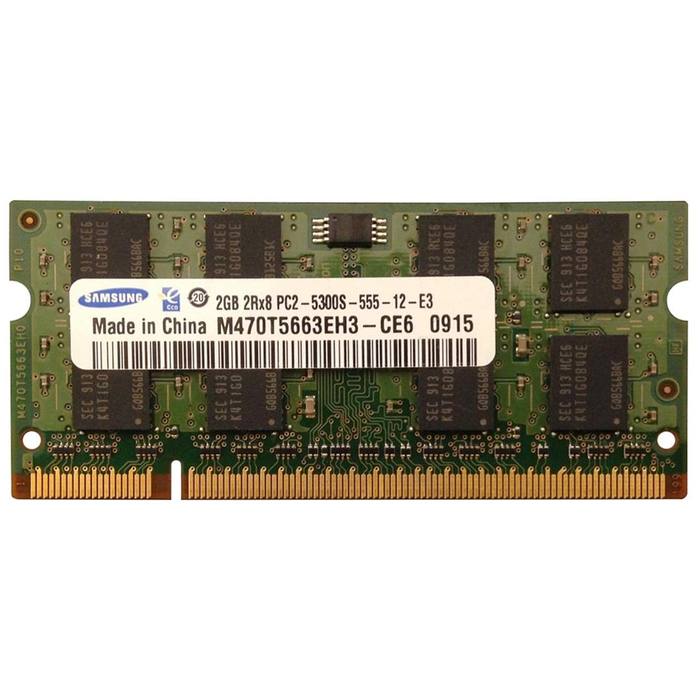 ������ ���`�� ��� �������� SoDIMM DDR2 2GB 667 MHz Samsung (M470T5663EH3-CE6_Ref)