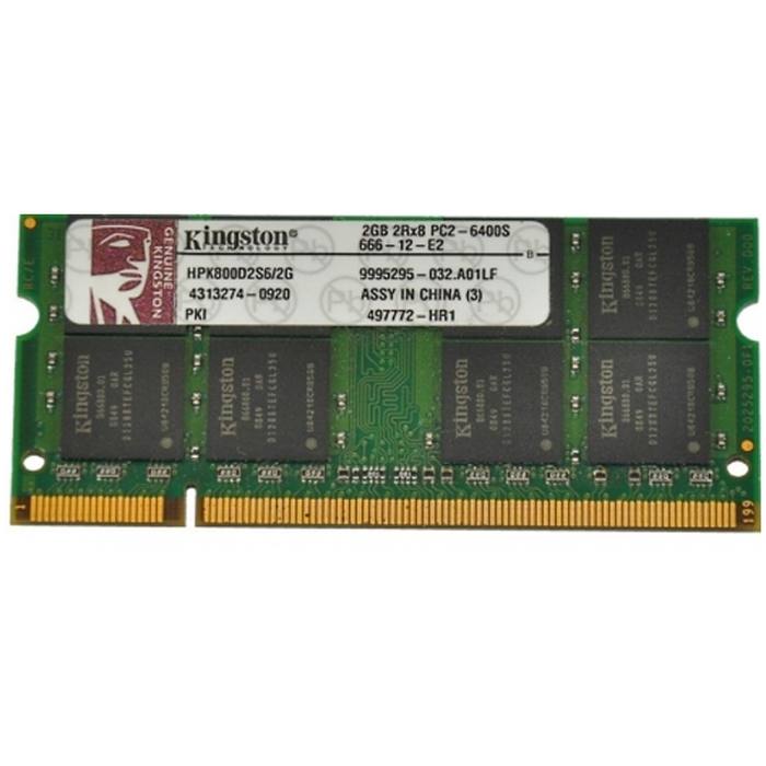 ������ ���`�� ��� �������� SoDIMM DDR2 2GB 800 MHz Kingston (HPK800D2S6/2G_Ref)