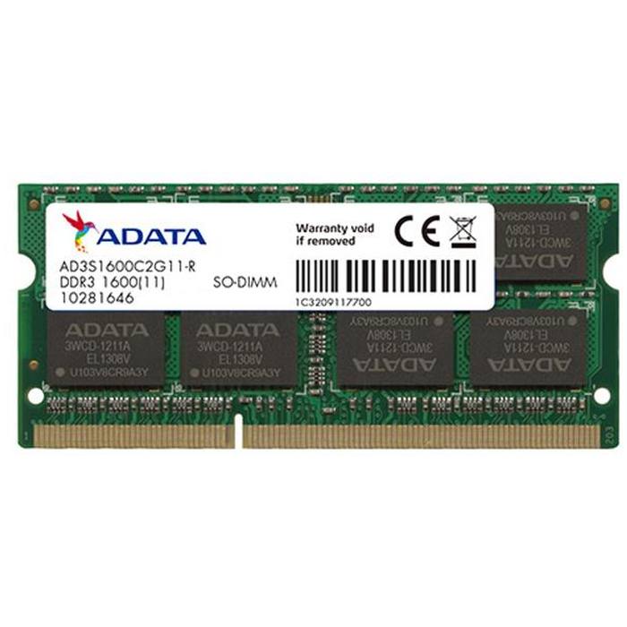 ������ ���`�� ��� �������� SoDIMM DDR3 2GB 1600 MHz ADATA (AD3S160022G11-S)