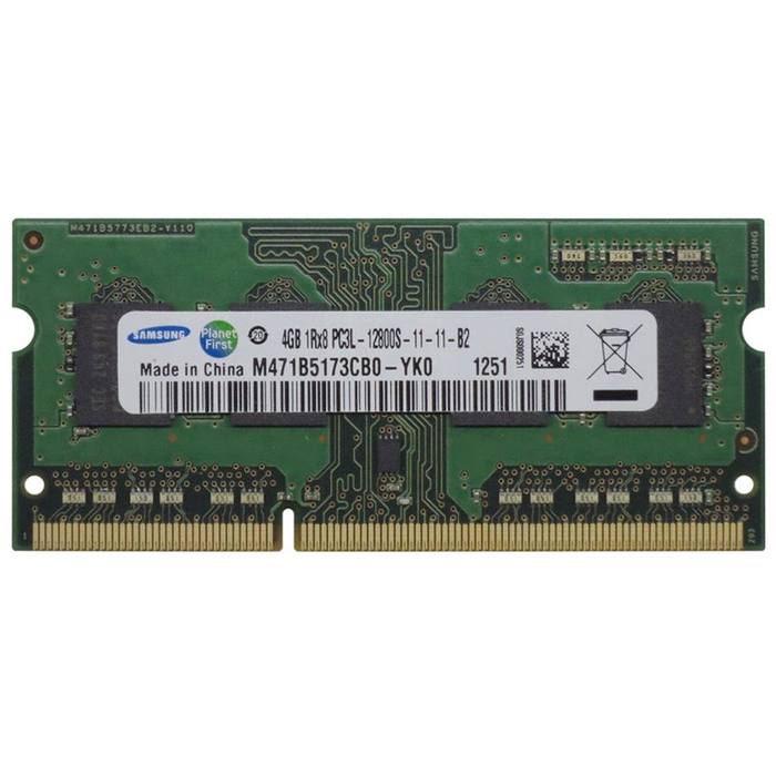 ������ ���`�� ��� �������� SoDIMM DDR3 4GB 1600 MHz Samsung (M471B5173CB0-YK0 Ref)