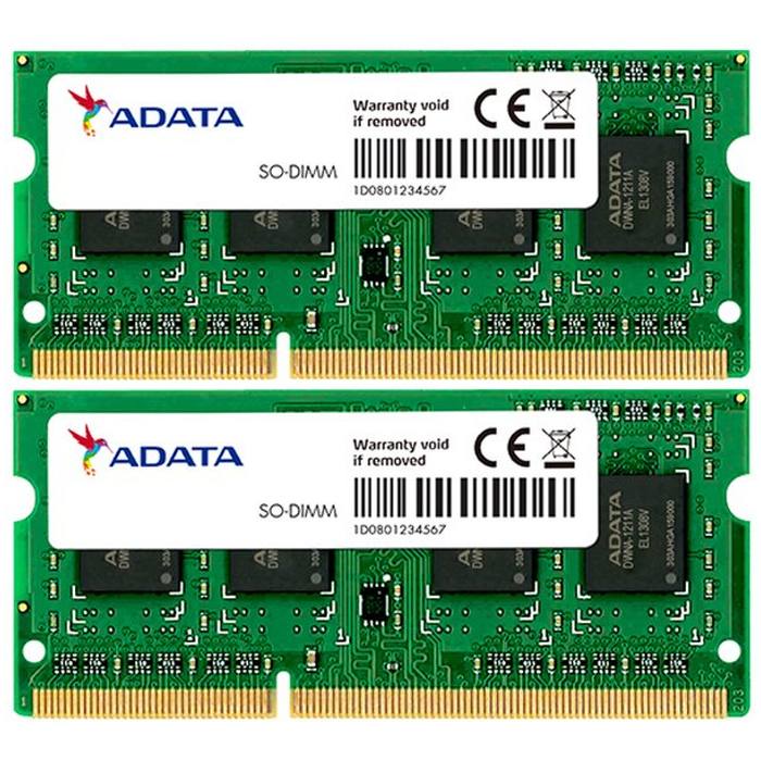 ������ ���`�� ��� �������� SoDIMM DDR3L 16GB (2x8GB) 1600 MHz ADATA (ADDS1600W8G11-2)