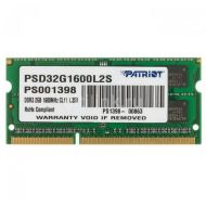 ������ ���`�� ��� �������� SoDIMM DDR3L 2GB 1600 MHz Patriot (PSD32G1600L2S)