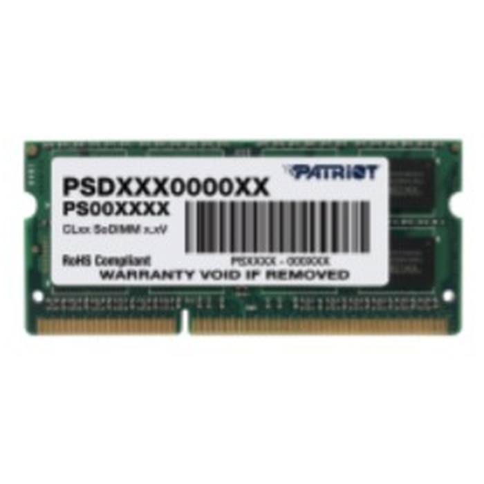������ ���`�� ��� �������� SoDIMM DDR3L 4GB 1333 MHz Patriot (PSD34G1333L2S)