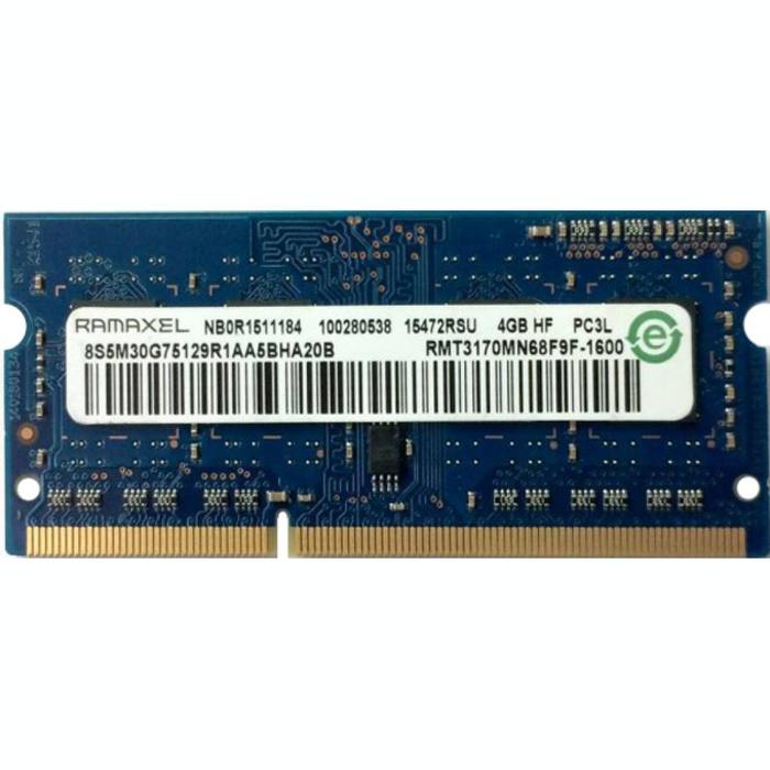 ������ ���`�� ��� �������� SoDIMM DDR3L 4GB 1600 MHz Ramaxel (RMT3170MN68F9F-1600 Ref)