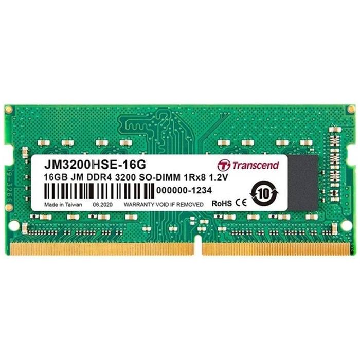 ������ ���`�� ��� �������� SoDIMM DDR4 16GB 3200 MHz Transcend (JM3200HSE-16G)