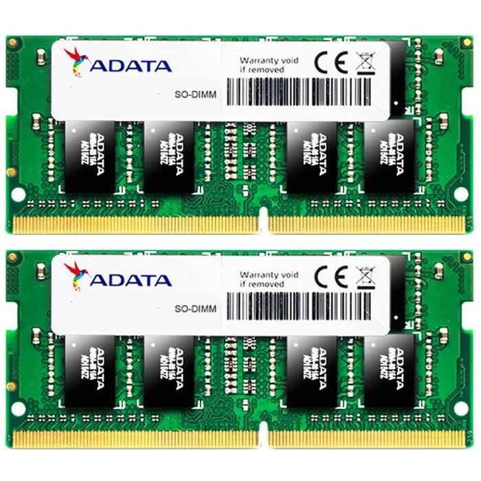 ������ ���`�� ��� �������� SoDIMM DDR4 32GB (2x16GB) 2400 MHz ADATA (AD4S2400316G17-2)