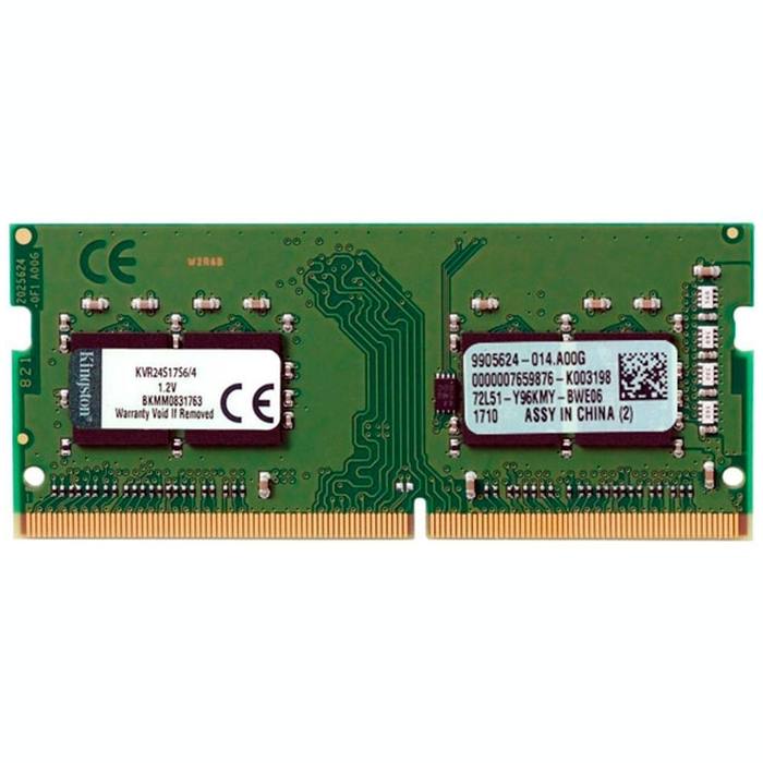 ������ ���`�� ��� �������� SoDIMM DDR4 4GB 2400 MHz Kingston (KVR24S17S6/4BK)