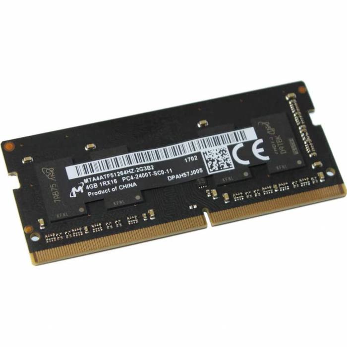 ������ ���`�� ��� �������� SoDIMM DDR4 4GB 2400 MHz Micron (MTA4ATF51264HZ-2G3B1)