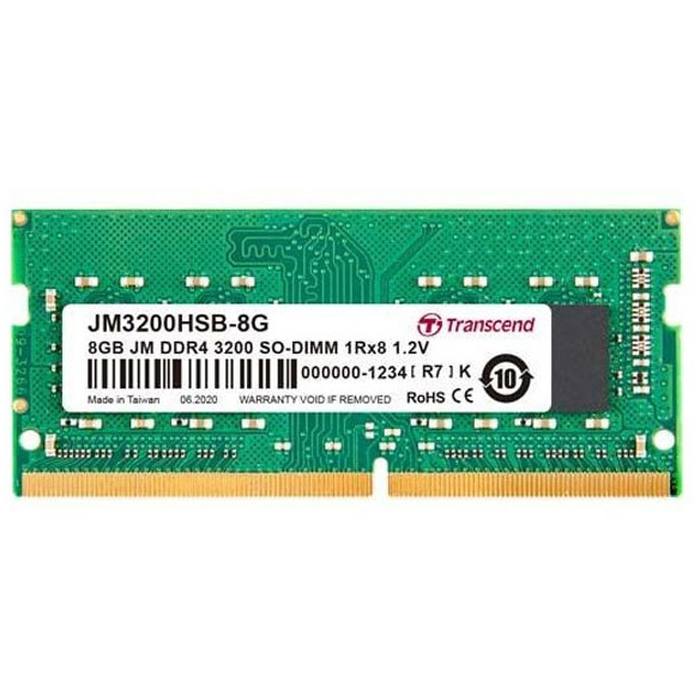 ������ ���`�� ��� �������� SoDIMM DDR4 8GB 3200 MHz Transcend (JM3200HSB-8G)