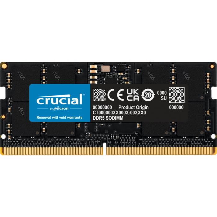 ������ ���`�� ��� �������� SoDIMM DDR5 16GB 4800 MHz Micron (CT16G48C40S5)