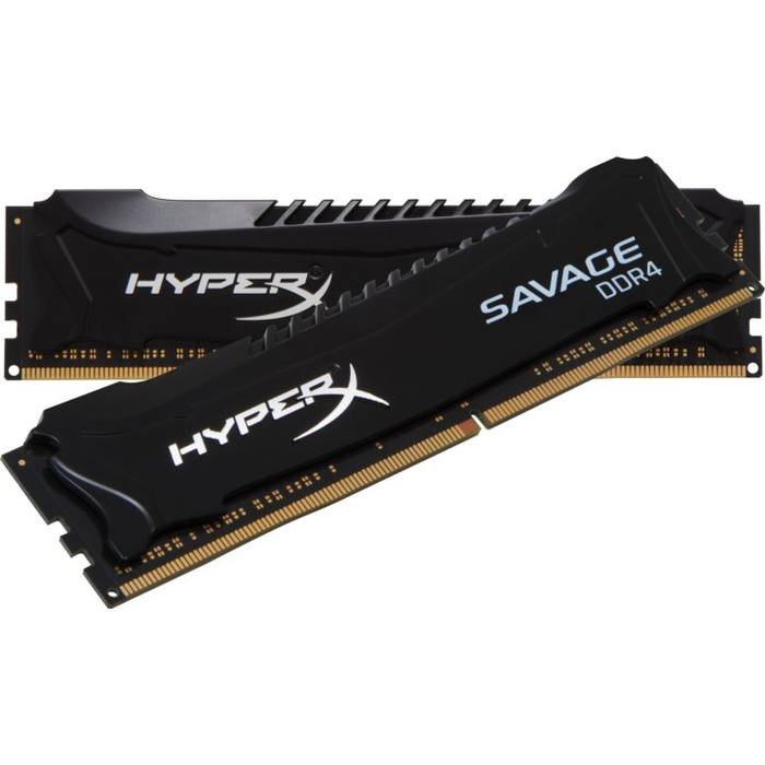 ������ ���`�� ��� ����`����� DDR4 16GB (2x8GB) 2400 MHz HyperX Savage Black Kingston Fury (ex.HyperX) (HX424C12SBK2/16)