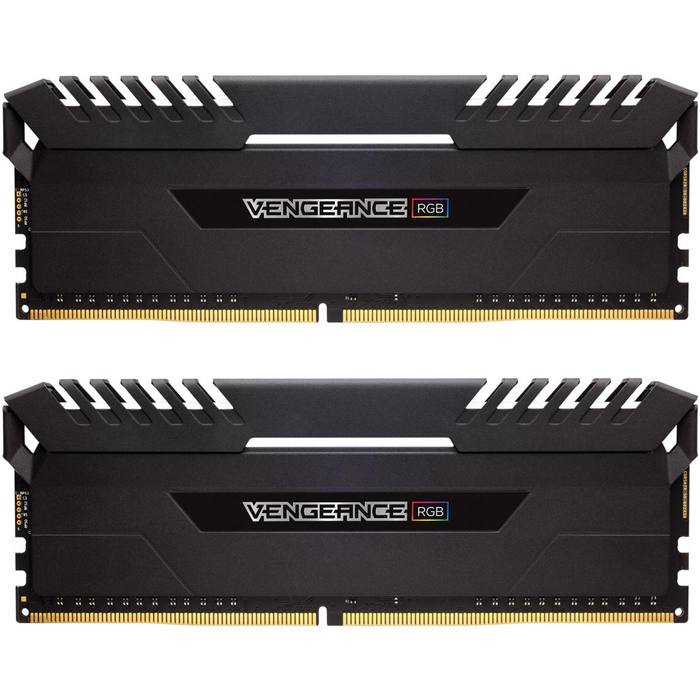 ������ ���`�� ��� ����`����� DDR4 16GB (2x8GB) 2666 MHz Vengeance RGB Black Corsair (CMR16GX4M2A2666C16)