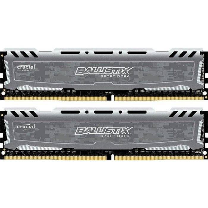������ ���`�� ��� ����`����� DDR4 16GB (2x8GB) 3000 MHz Ballistix Sport Gray Micron (BLS2K8G4D30BESBK)