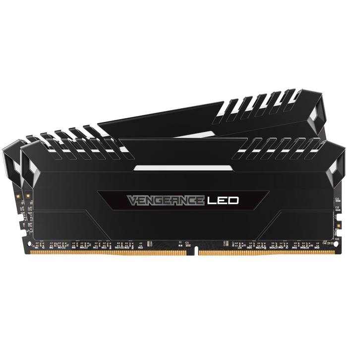 ������ ���`�� ��� ����`����� DDR4 16GB (2x8GB) 3000 MHz Vengeance Led Black Corsair (CMU16GX4M2D3000C16)