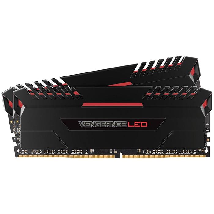 ������ ���`�� ��� ����`����� DDR4 16GB (2x8GB) 3000 MHz Vengeance Led Red Corsair (CMU16GX4M2D3000C16R)