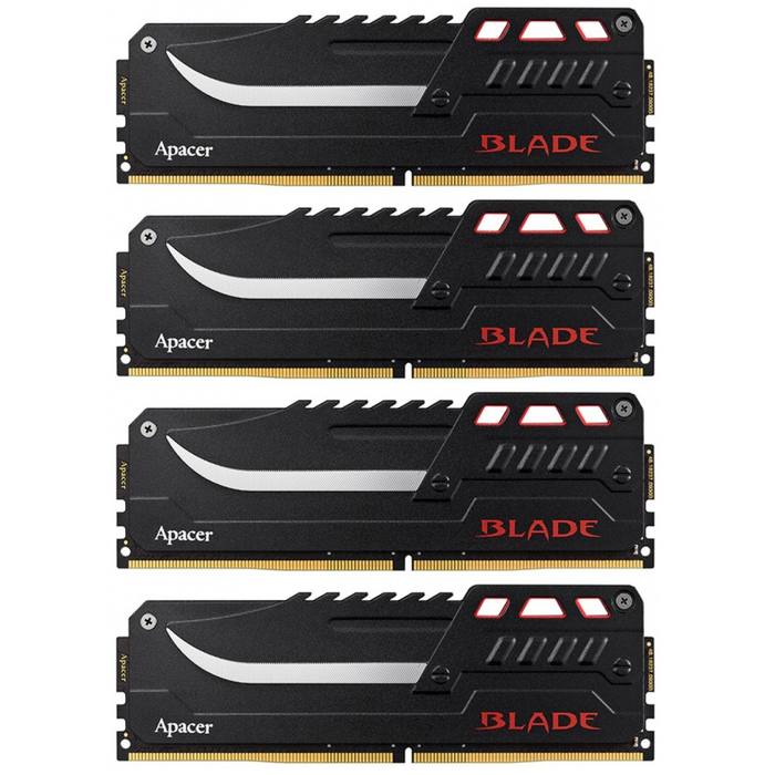 ������ ���`�� ��� ����`����� DDR4 16GB (4x4GB) 2800 MHz BLADE Series Apacer (EK.16GAW.KFBK4)