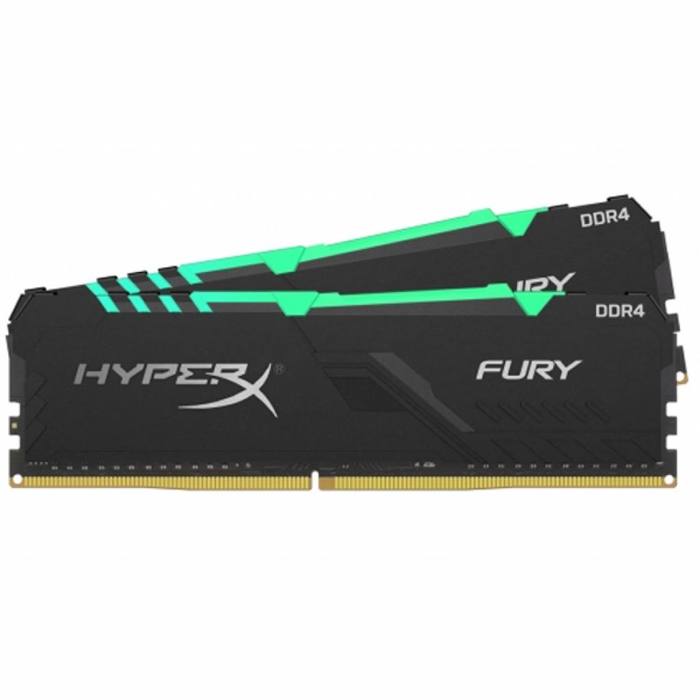 ������ ���`�� ��� ����`����� DDR4 32GB (2x16GB) 3000 MHz HyperX FuryRGB Kingston Fury (ex.HyperX) (HX430C16FB4AK2/32)