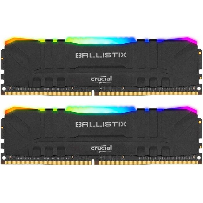 ������ ���`�� ��� ����`����� DDR4 32GB (2x16GB) 3600 MHz Ballistix Black RGB Micron (BL2K16G36C16U4BL)