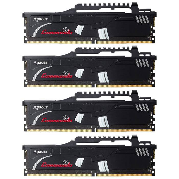 ������ ���`�� ��� ����`����� DDR4 32GB (4x8GB) 2400 MHz Commando Series Apacer (EK.32GAT.KEAK4)
