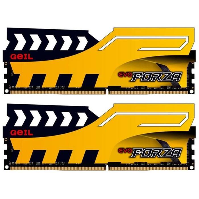 ������ ���`�� ��� ����`����� DDR4 8GB (2x4GB) 2400 MHz FORZA Yellow H Geil (GAFY48GB2400C16DC)