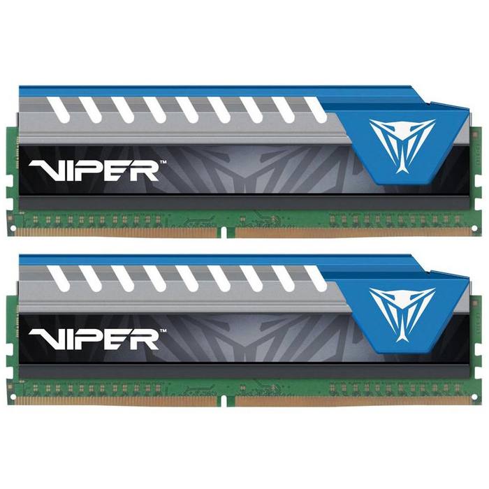 ������ ���`�� ��� ����`����� DDR4 8GB (2x4GB) 2666 MHz Viper Elite Blue Patriot (PVE48G266C6KBL)