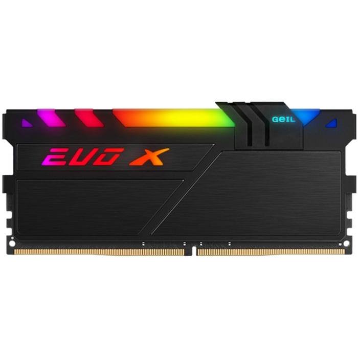 ������ ���`�� ��� ����`����� DDR4 8GB 3000 MHz Evo X II Black RGB LED Geil (GEXSB48GB3000C16ASC)
