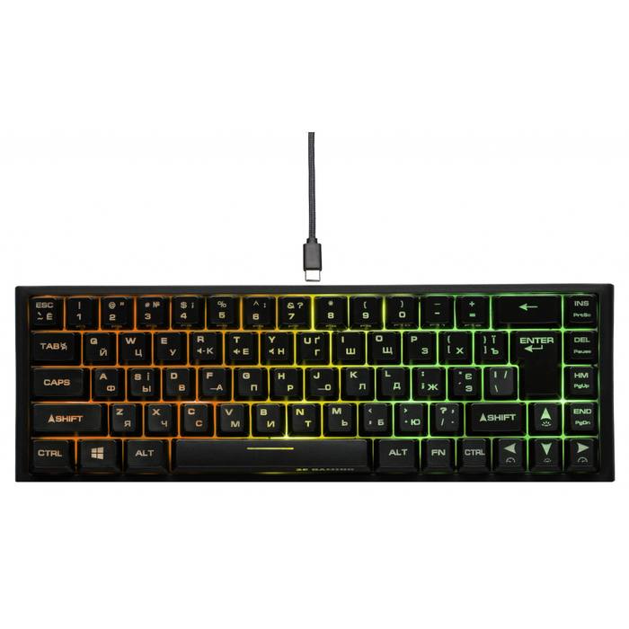 ��������� 2E GAMING KG360 RGB 68key Wireless Black (2E-KG360UBK)
