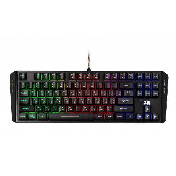 ��������� 2E KG355 LED 87key USB Black Ukr (2E-KG355UBK)
