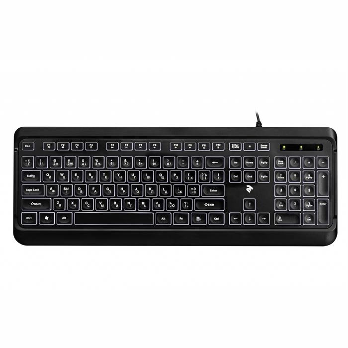 ��������� 2E KS120 White backlight USB Black (2E-KS120UB)