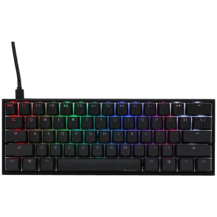 ��������� Ducky Mecha Mini Cherry Silent Red RGB RU Aluminium case Black (DKME2061ST-SRUPDAAT1)