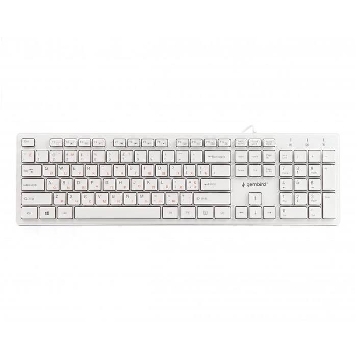 ��������� Gembird KB-MCH-03-W-UA USB White (KB-MCH-03-W-UA)