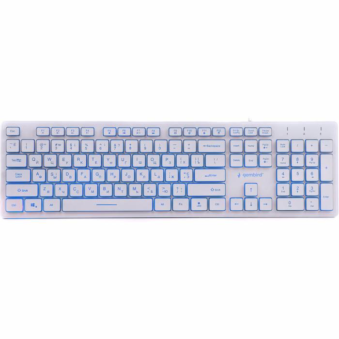 ��������� Gembird KB-UML3-01-W-UA USB White (KB-UML3-01-W-UA)