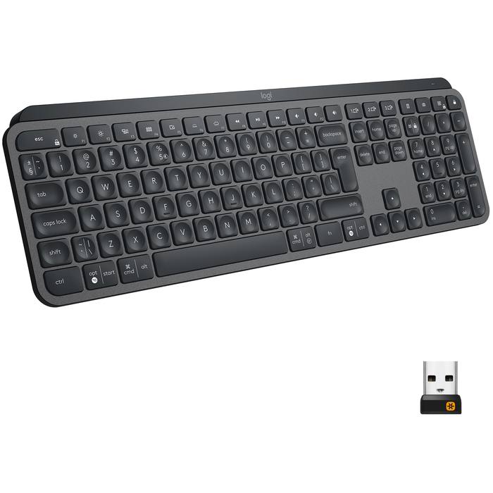 ��������� Logitech MX Keys Advanced Wireless Illuminated UA Graphite (920-009415)
