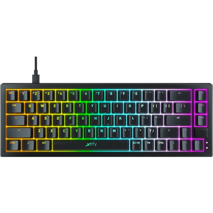 ��������� Xtrfy K5 68 keys Kailh Red Hot-swap RGB UA Black (K5-RGB-CPT-BLACK-R-UKR)