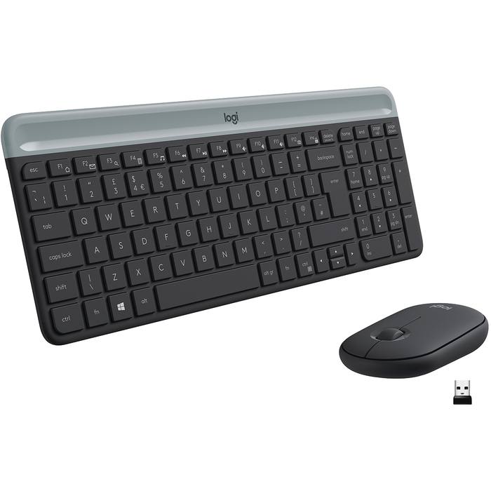 �������� Logitech MK470 Slim Wireless UA Graphite (920-009204)