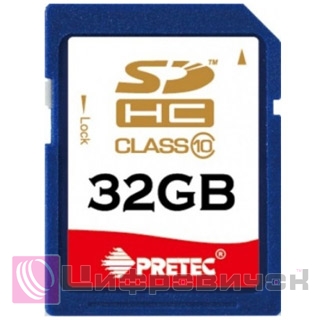 Pretec 32 Gb SDHC Class 10