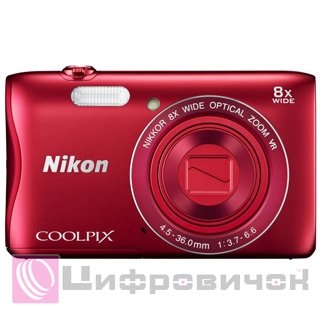 Nikon Coolpix S3700 Red