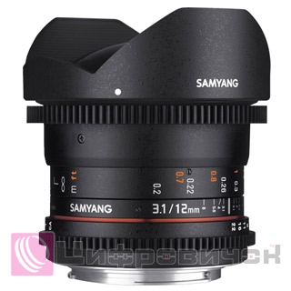 Samyang 12mm T3.1 VDSLR ED AS NCS Fish-Eye Nikon F